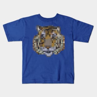 Tiger Face Dots Kids T-Shirt